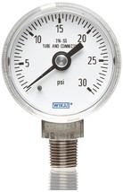 Wika 9314180 Gauge Pressure, 4&quot; Dial, 0-300 PSI Range, 1/2&quot; - $1,047.58 MXN