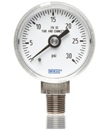 Wika 9314180 Gauge Pressure, 4&quot; Dial, 0-300 PSI Range, 1/2&quot; - $1,047.58 MXN