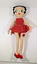 Betty Boop Plush Doll Birthday Betty Red Polka Dot Dress Doll 1999 Vintage 17&quot; - £10.31 GBP