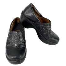 Ariat Strathmore Studded Clogs Black Silver Leather 8.5B - £39.11 GBP
