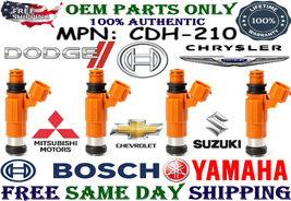 OEM Bosch x4 Fuel Injectors for 1997-2015 Chrysler/Yamaha/Dodge/Mitsubishi/Chevy - £66.66 GBP