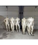 Set Of 12 Standing Headless Female Mannequins With Heavy Metal Bases-5 P... - $1,732.50