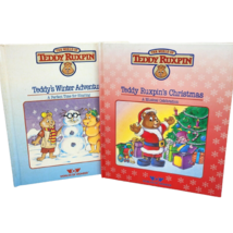 2 Vintage 1980&#39;s The World Of Teddy Ruxpin Books Winter Adventure + Christmas - £14.94 GBP