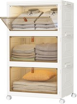 Homidec Closet Organizers And Storage 70Qt 3 Pack Stackable Storage, 23Q... - $811.79 MXN