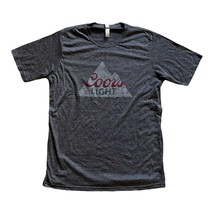 NEW Coors Light Mens Rocky Mountain Logo Soft Heather Gray T-Shirt M Med... - £14.78 GBP