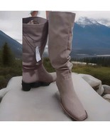 New Maurices Women&#39;s Wide Calf Carissa Slouch Tall Boots Beige Size US:9... - $34.06
