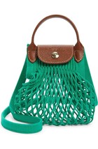 Longchamp Le Pliage Filet Knit Mesh XS Handel Bag Crossbody ~NWT~ Green - €82,29 EUR