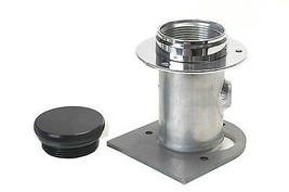 Remote Fuel Filler With Billet Aluminum Cap For 2.0 Inch Hose With 1/4 N... - £125.52 GBP