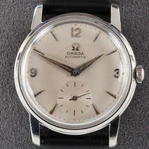 Omega Men&#39;s Stainless Steel Vintage Automatic Watch w/ Leather Band 2862 - £828.50 GBP