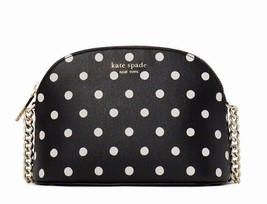 New Kate Spade Spencer Sunshine Dot Small Dome Crossbody Black / Dust bag - £72.55 GBP