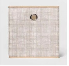 Room Essentials™ ~ 11&quot; Storage Bin ~ Polyester Cube ~ Tan ~ Cross Hatch ... - $552.31 MXN