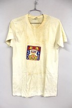 VTG RETRO Shirt London Square Buster Brown Graphic 70s 50/50 White M Thi... - $32.25