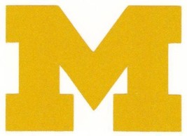 REFLECTIVE Michigan Wolverine decal sticker up to 12 inches RTIC hardhat UM - £2.71 GBP+
