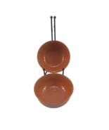 2 Royal Norfolk Pumpkin Orange Stoneware Soup Cereal Salad Solid Bowls - $241.39 MXN