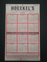 CF Hoeckel Blank Book and Lithographing Co.1955 Wall Calendar Denver Colorado CO - $39.99