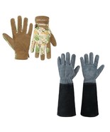 HANDLANDY Bundle - 2 Pairs of Gardening Gloves for Women, Cowhide Leathe... - $2,308.57 MXN