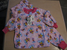 Winnie the Pooh Piglet Disney Size 4 Flannel Pajamas PJ Cotton Flannelet... - $10.93