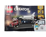 Lego Creator 31091 Instruction Book Booklet  3in1 Semi &amp; Shuttle - $8.73