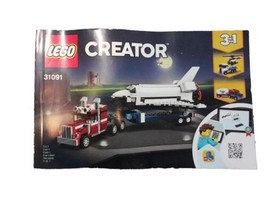 Lego Creator 31091 Instruction Book Booklet  3in1 Semi &amp; Shuttle - £6.28 GBP