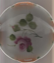 Lovely Antique fine Porcelain  Leuchtenburg Thuringia Hand Painted Pink ... - $99.00