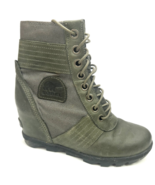 Sorel Women&#39;s Joan of Arctic Wedge Lexie Waterproof Leather Boots Size 7 - $68.65 CAD