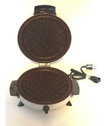 Vintage Toastmaster Waffle Maker W252A Baker Iron Non-Stick Chrome Bakel... - $42.56