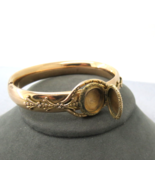 Victorian Rose Gold Filled Bangle Bracelet Poison 29.73g Hinged 7.5&quot; B&amp;B... - £176.99 GBP