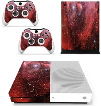 Darkred Nebula Fottcz Vinyl Skin For Xbox One Slim Console And Controllers Only, - £33.15 GBP