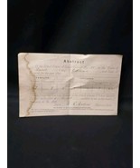 Original 1877 Barnet Vermont VT School Census Caledonia County 19th Cent... - $18.52