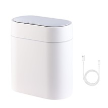 Bathroom Trash Can With Lids, 2.5 Gallon Automatic Trash Can, Motion Sen... - $82.99