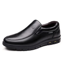 2022 Men&#39;s Genuine Leather Shoes Head Leather Soft Anti-slip Rubber Loafers Shoe - £43.45 GBP