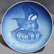 BING &amp; GRONDAHL 1970 Mother&#39;s Day Plate B&amp;G - Robin &amp; Chicks - Mint! - £2.59 GBP