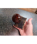 Antique Architecture Salvage Brown Swirl Porcelain Knob Set With Lock - $922.49 MXN