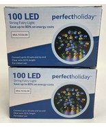 2 x 100 LED Plug In String Lights Outdoor Garden Holiday Party Christmas... - £14.01 GBP