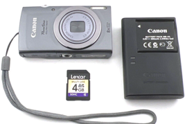 Canon Power Shot ELPH 160 Digital Camera Gray 20MP 8X Zoom Near MINT - £215.21 GBP