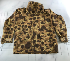 Vintage Columbia Jacket Mens Extra Large Brown Camo Hooded Made with Gor... - $69.29