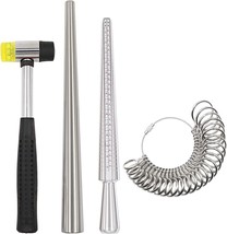HEYMOUS Ring Sizer Mandrel Measuring Tool Steel Ring Sizing Gauge Sizers... - £31.61 GBP