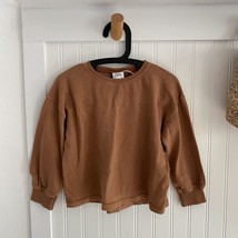 Zara Kids (Brown Rust Colored) Ribbed Long Sleeve Sweater Top 3-4Y NWT - £15.40 GBP