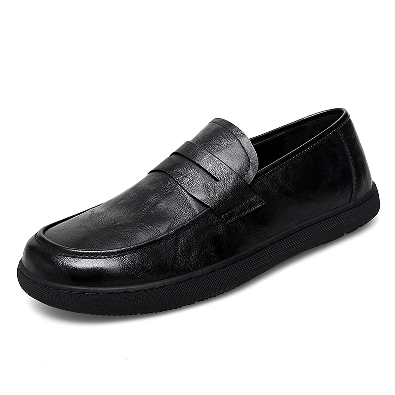 Mens Tel  hide Formal Shoes Soft Comfortable Driving Shoes Simple Slip On Men&#39;s  - $162.63