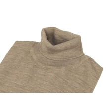 Men PRINCELY Italian Wool Blend Turtle Neck Pullover Slim 84001-80 Tan 211 image 3