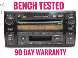 02 03 04 TOYOTA Camry JBL RDS Radio 6 Disc Changer Tape CD Player A56822... - $156.00