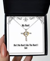 Sarcasm Aunt Gifts, Ain&#39;t No Aunt Like The Aunt I Got, Sarcastic Christmas Cross - £39.46 GBP