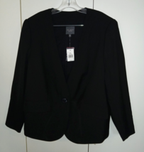 THE LIMITED COLLECTION LADIES BLACK S1-BUTTON LS STRETCH JACKET-18W-ORIG... - $34.00