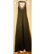 Masquerade - Black &amp; Pink Beaded Halter Dress Size 3/4     B9/ - £22.74 GBP