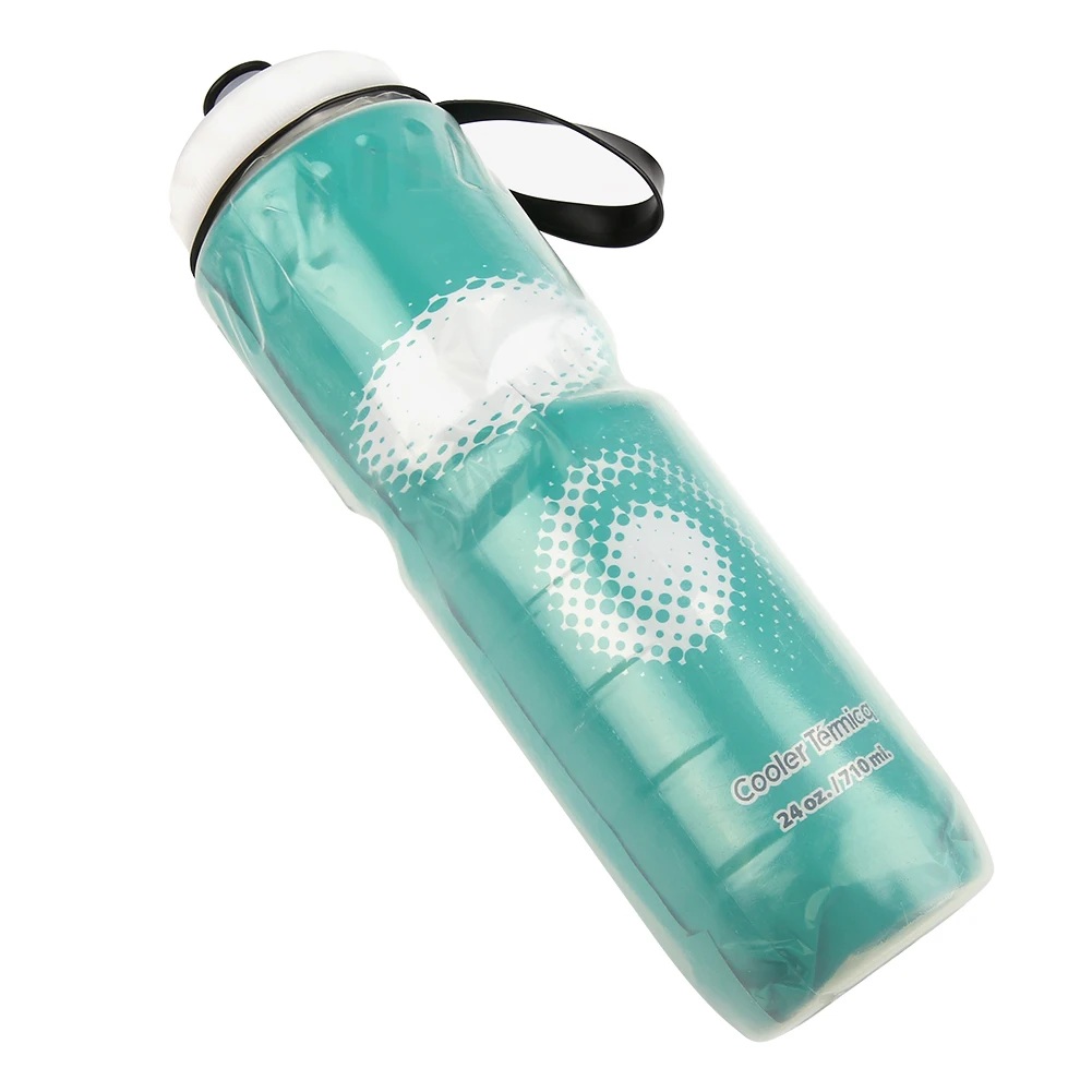 710ML Bicycle Water Bottle Outdoor Dual Layer Thermal Keeping  Bottle Hot Cold W - £93.69 GBP