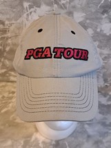 PGA Tour Spell Out Golf Hat Ball Cap Tan Adjustable - £8.55 GBP