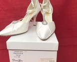 Diane Lynn By Saugus Shoe Bridal Wedding Shoes Size 9.5 Pointy Toe 4&quot; He... - £59.85 GBP