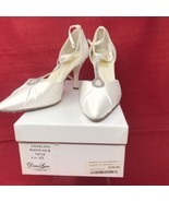 Diane Lynn By Saugus Shoe Bridal Wedding Shoes Size 9.5 Pointy Toe 4&quot; He... - £58.66 GBP