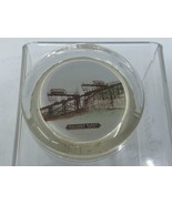Antique Inclined Plane Cincinnati, Ohio Clear Glass Photo Paperweight So... - £50.61 GBP