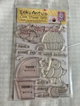 The Inky Antics Honey Pop Cupcake birdy stamp set - New - £7.97 GBP